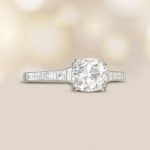 Antique Cushion Cut 1.66ct GIA Certified Milo Ring 15247 artistic photo