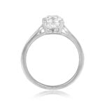 Antique Cushion Cut 1.66ct GIA Certified diamond with diamonds in shoulders Milo Ring 15247