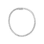 bezel set round diamonds Platinum and 4ct Diamond Lund Bracelet OT24-40