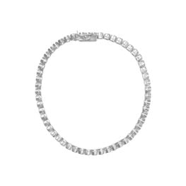 bezel set round diamonds Platinum and 4ct Diamond Lund Bracelet OT24-40