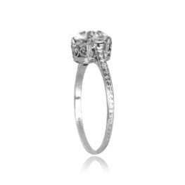 Art Deco 1.81 carat Old European Cut Diamond Toulouse Ring, Circa 1925 15622