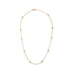 1.00ct 14 karat Yellow Gold sectioned bezel et Cranston Necklace 15719