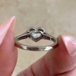 Marbella Ring with Fine milgrain and an additional row of round brilliant cut diamonds