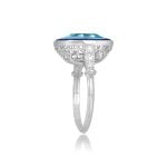 5.17ct Aquamarine and Sapphire Eureka Ring 15727 TSV