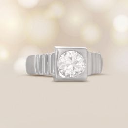 1.08 carat Old European Platinum Audley Ring, Circa 1935 15746