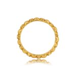 Vintage 18 karat Yellow Gold Diamond Peoria Band 1.96mm 15749