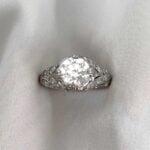 Cabot Ring with detailed open work filigree