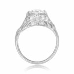 intricate designed shoulders 1.20ct Art Deco Diamond Cabot Ring 15750