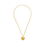 signed Tiffany & co. Basket Weave Heart Necklace 15762