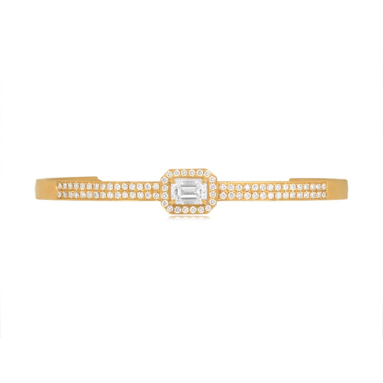 1.01ct Emerald Cut Diamond Holden Bracelet