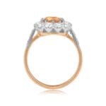 3.32ct Imperial Topaz Emerald Cut Millport Ring JN25-12