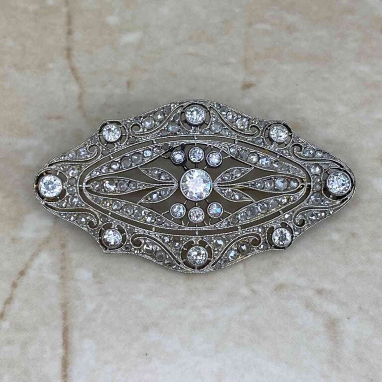 Edwardian Diamond Wayland Brooch, Circa 1910