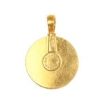 yellow gold swirl Bulgari Mother of Pearl Swivel Pendant RJ4J122