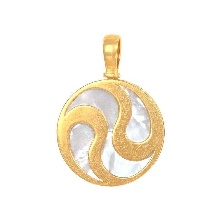 Bulgari Mother of Pearl Swivel Pendant