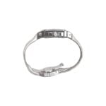 18 karat White Gold Diamond signed Cartier Santos Watch 10004