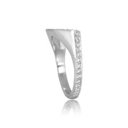 Pave Set Diamond Platinum Eternity stacking designed Vinton Band 2.22mm 12266