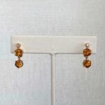 Stonewall Earrings handcrafted in 14k yellow gold, circa 1880