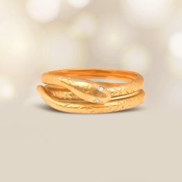 Antique Diamond Coiled Snake Zora Ring, Circa 1880 15561