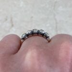 ring set in a double prong setting