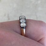 ring with a total diamond weight of 2.00 carats
