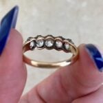 ring handcrafted in silver on 18k yellow gold