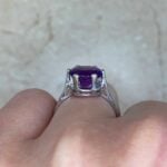Marana Ring showcasing a prong-set round cut amethyst