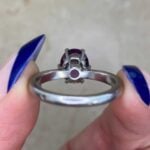 Acton Ring handcrafted in platinum with a French hallmark