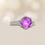 Vintage 1.92 carat center Amethyst Shorey Ring, Circa 1950 15685