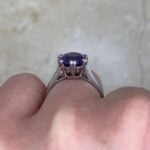 Shorey Ring featuring a 1.92 carat round amethyst stone