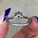 Portales Ring featuring a French hallmark and is made in platinum