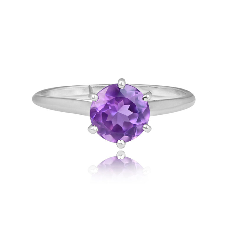 Vintage French 1.91ct Amethyst Portales Ring, Circa 1950