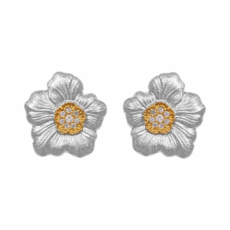 Brown Diamond Buccellati Floret Blossom Earrings