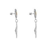 Buccellati Silver, Gold Brown Diamond on yellow gold Blossom Earrings 15714
