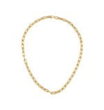 yellow gold link chain necklace