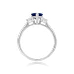 pear shaped center sapphire weighing 1.50 carats ring Perry Ring 15766