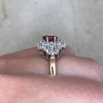 Maplewood Ring with prong-set round brilliant cut diamonds