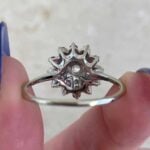 Floral Midway Ring with pink sapphires and diamonds