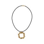 diamond and leaf design Vintage Shreve, Crump & Low Pendant, Circa 1970 EF-P1045