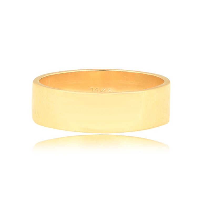 14k Yellow Gold Remsen Band 5.90mm