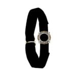 antique Diamond and Pearl Velvet Doucette Collar Necklace, Circa 1900 JN16-94