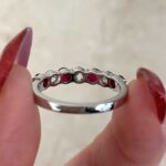 Maybell Band featuring alternating natural round ruby