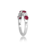 Ruby and Diamond alternating Maybell Band 1.85mm - 3.58mm 15734