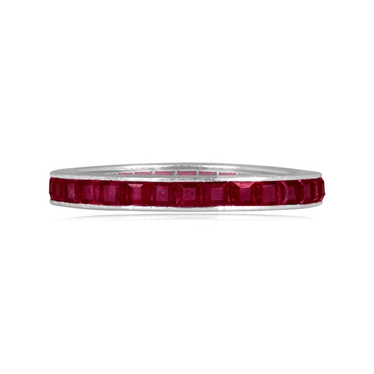 Vintage Ruby Eternity Salina Band 2.37mm