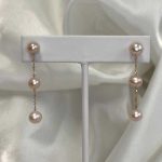 14k Rose Gold Pearl Curtis Earrings