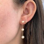 Curtis Earrings set in a station pattern