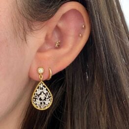 Diamond Earrings crafted in Italy in the early 2000s and signed Buccellati