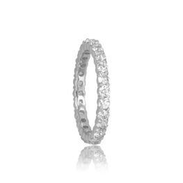Old European Cut Diamond shared prong Spokane Eternity Band 2.54mm 15825