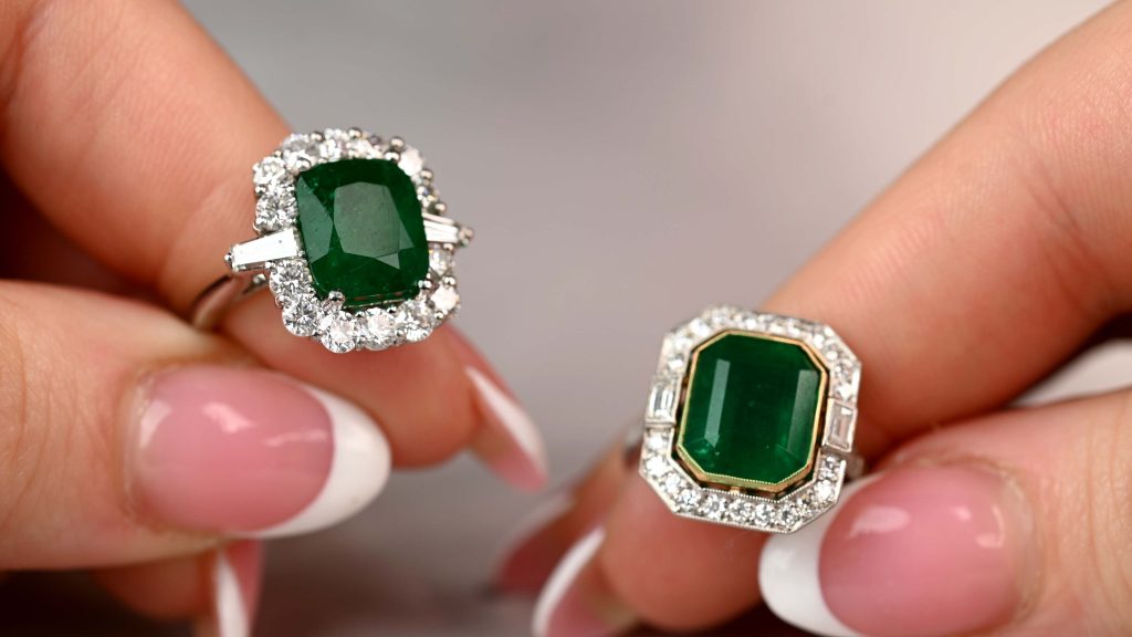 Colombian emerald ring vs Zambian emerald ring