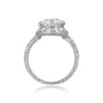 Art Deco 3.02ct GIA Old European Cut Diamond Sandstone Ring, Circa 1925 SB6127