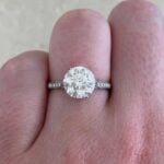 Provo Ring featuring a GIA certified 2.00 carat round brilliant diamond